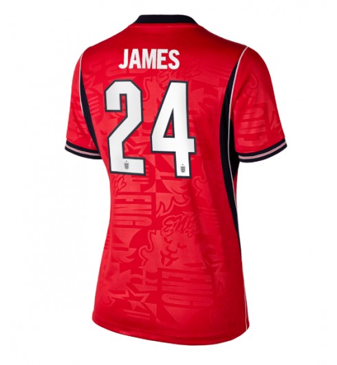 Anglie Reece James #24 Venkovní Dres pro Dámské MS 2026 Krátký Rukáv Anglie Reece James #24 Venkovní Dres pro Dámské MS 2026 Krátký Rukáv